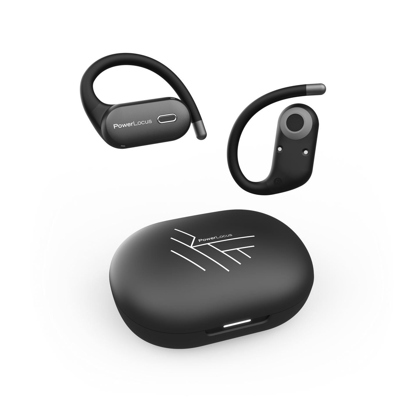 PowerLocus Move Open Ear Wireless Earbuds Black