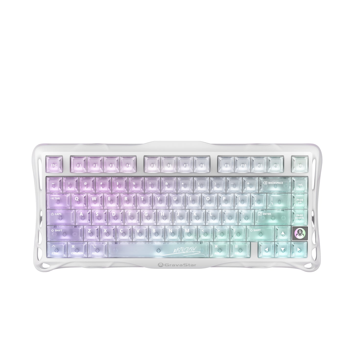 GravaStar Mercury K1 Lite Gaming Keyboard - Crystal Aurora