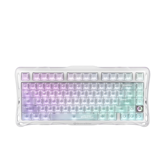 GravaStar Mercury K1 Lite Gaming Keyboard - Crystal Aurora