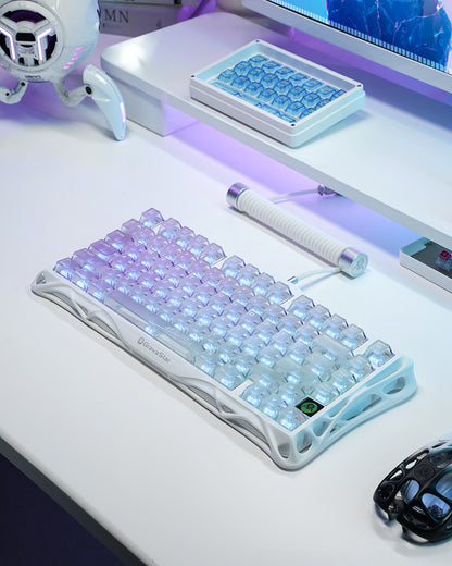 GravaStar Mercury K1 Lite Gaming Keyboard - Crystal Aurora