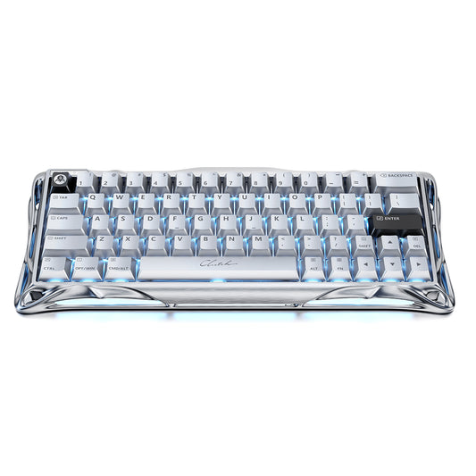 GravaStar Mercury V60 Pro Hall Effect Magnetic Switch Gaming Keyboard - Chrome Silver