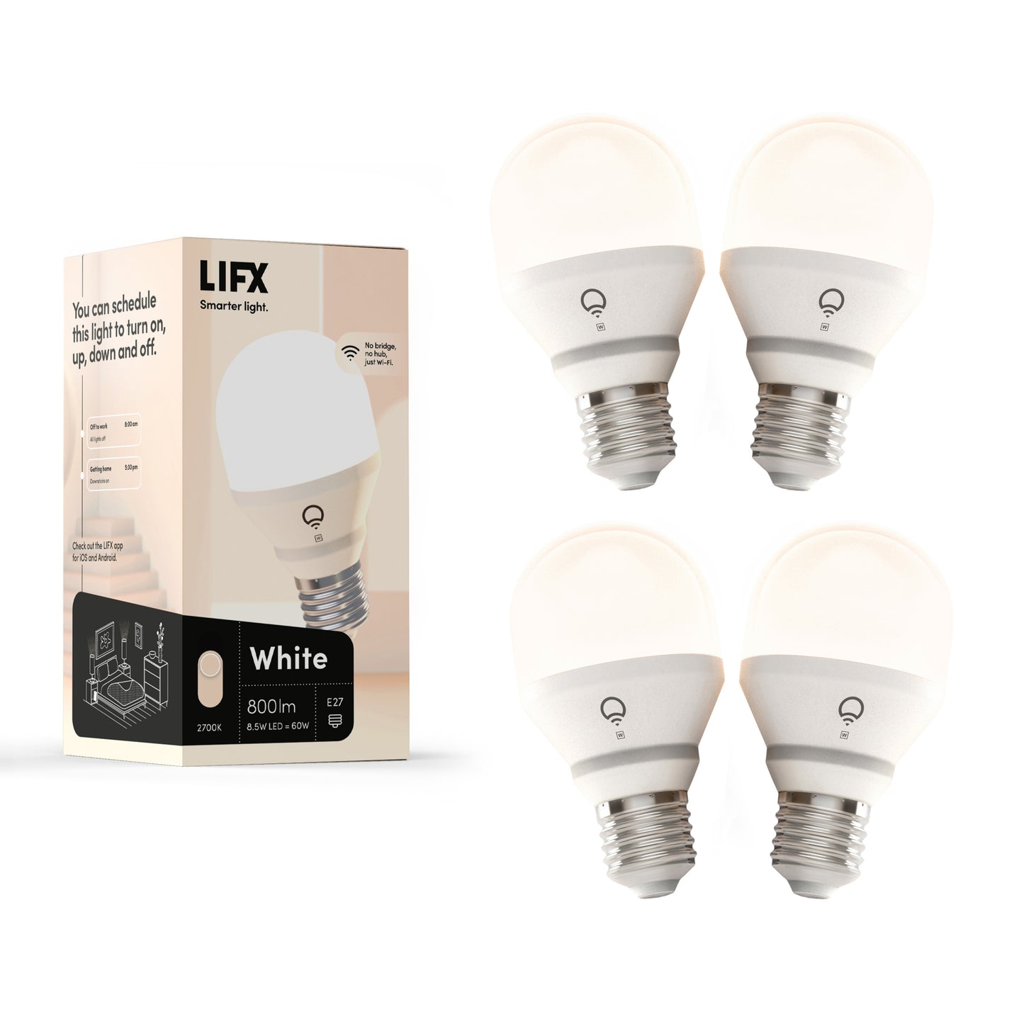 LIFX White A60 (4 - Pack)