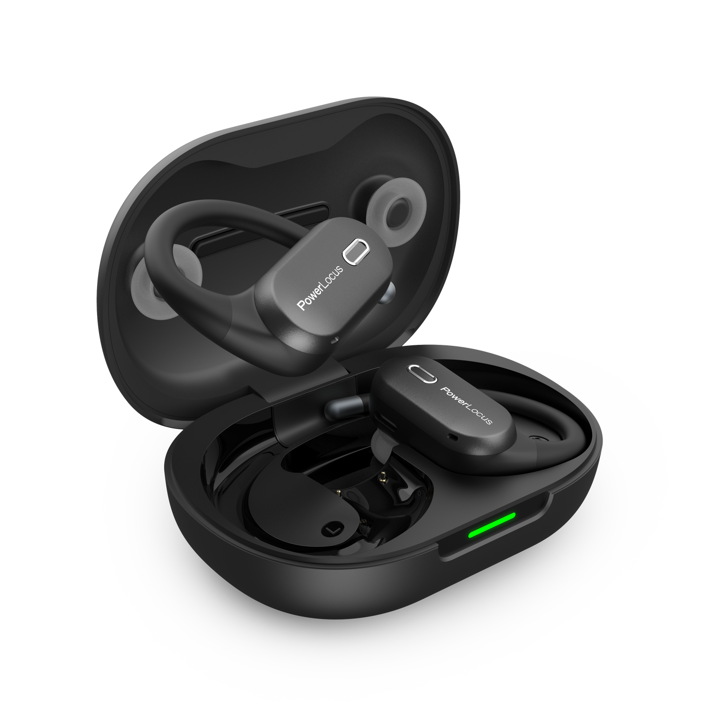 PowerLocus Move Open Ear Wireless Earbuds Black