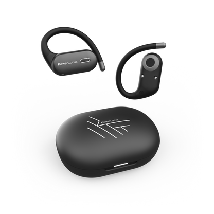 PowerLocus Move Open Ear Wireless Earbuds Black