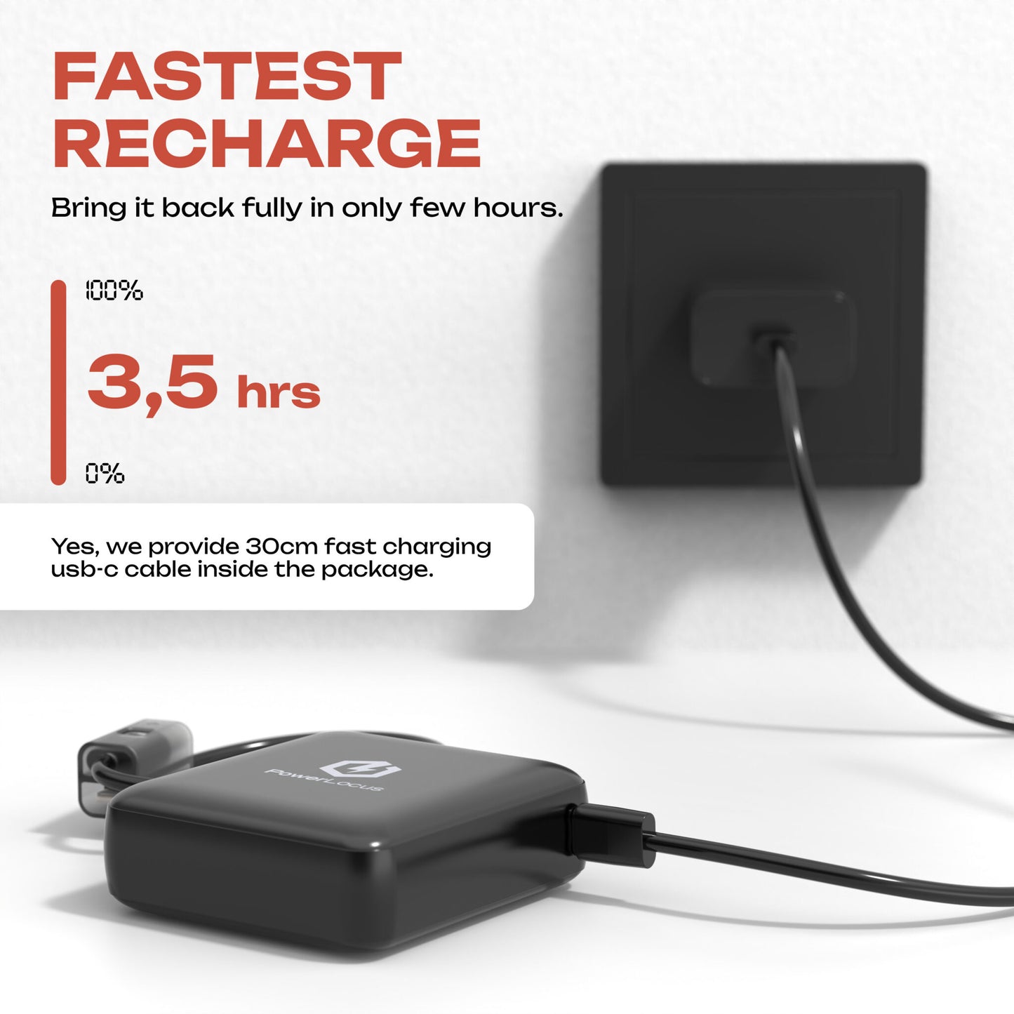 PowerLocus Power Bank 10,000mAh Black